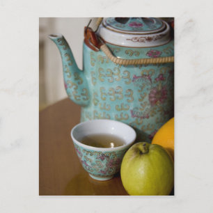 Postal China, Hong Kong. Tetera tradicional china y