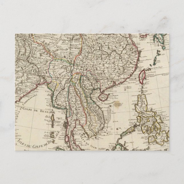 Postal China, India, Asia (Anverso)