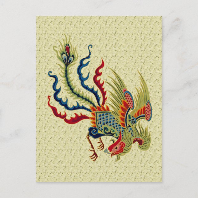 Postal china para el diseño de arte de galerías (Anverso)