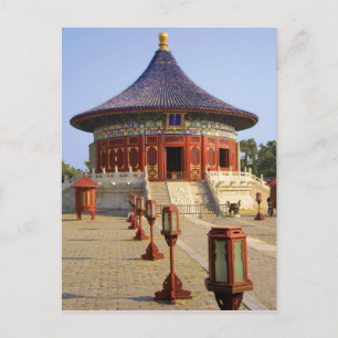 Postal China, Pekín, Parque Tian Tan, Templo del Cielo,