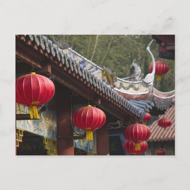 Postal CHINA, Provincia de Chongqing, Fengdu. Fantasma de (Anverso)