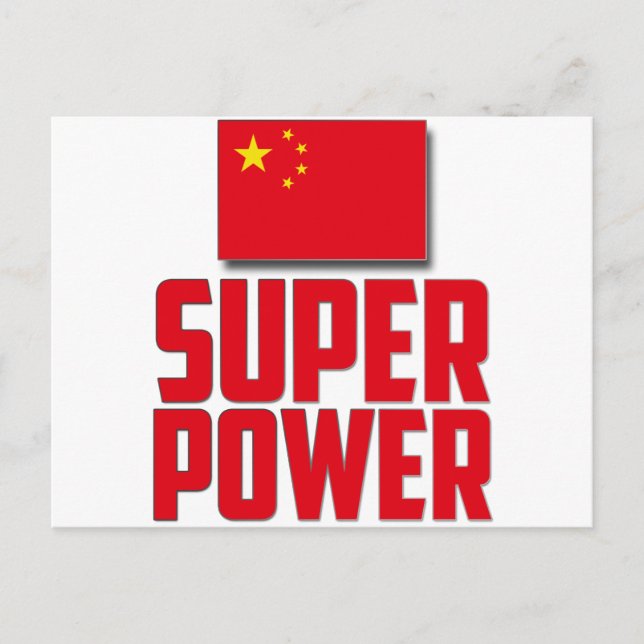 Postal China: Superpotencia (Anverso)