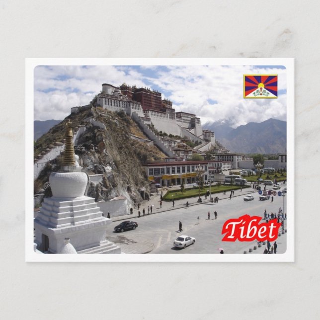 Postal China - Tíbet - (Anverso)