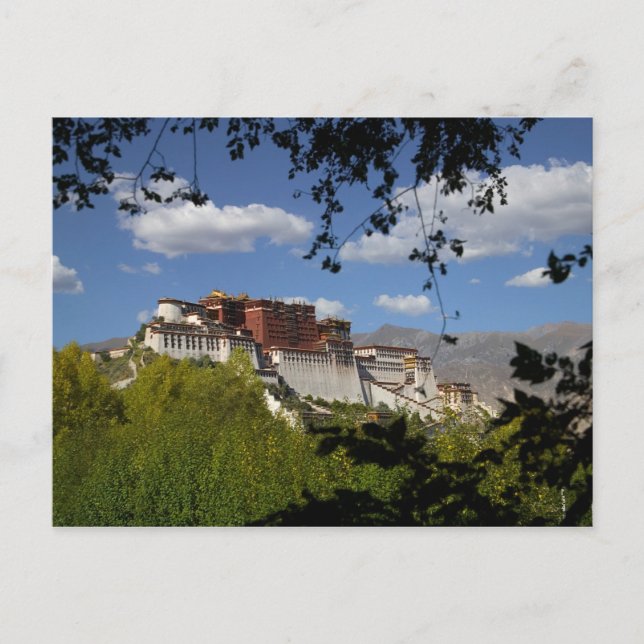 Postal China, Tíbet, Lhasa, Palacio de Potala (Anverso)