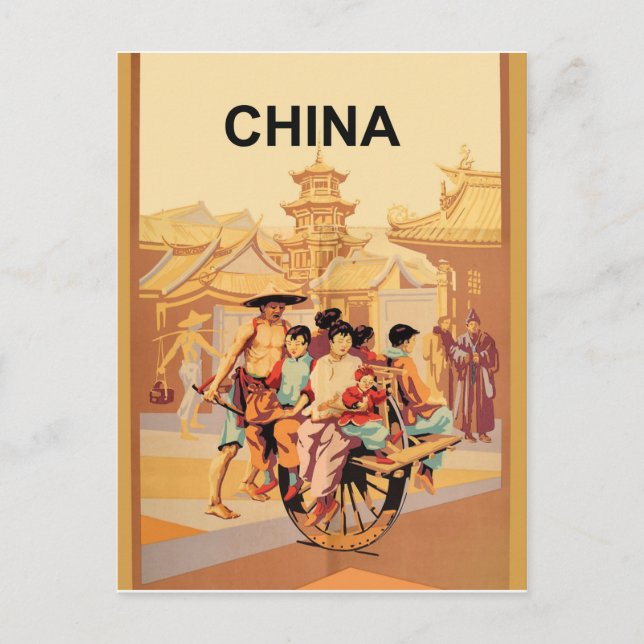 Postal China tradicional (Anverso)