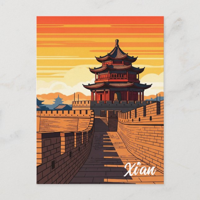 Postal China Xi'an Travel (Anverso)