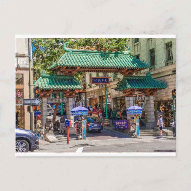 Postal Chinatown San Francisco, California Postcard (Anverso)