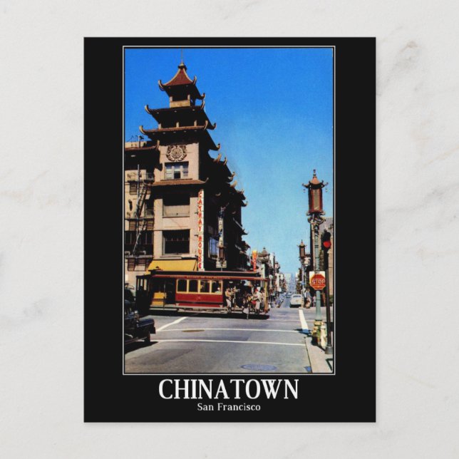 Postal Chinatown, San Francisco, California, Vintage (Anverso)