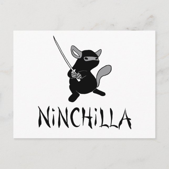 Postal Chinchilla Ninja (Anverso)