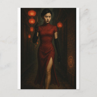 Postal Chinese Qipao Assassin – Code in Crimson