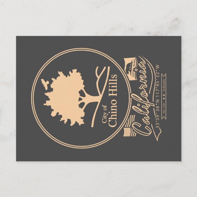 POSTAL CHINO HILLS SAN BERNARDINO CALIFORNIA (Anverso)