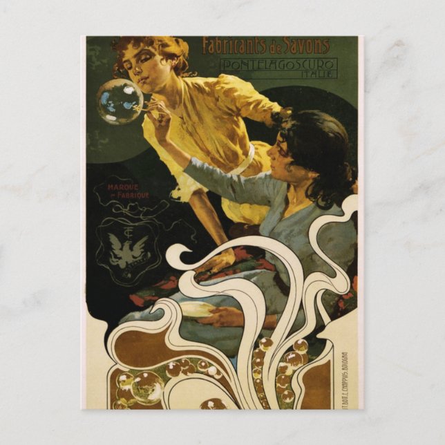 Postal Chiozza e Turchi, fabricantes de savons (Anverso)