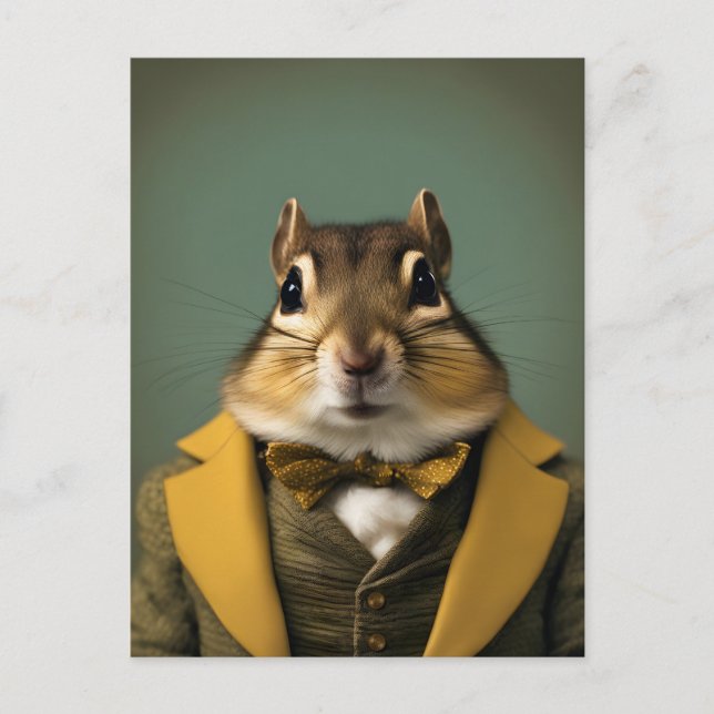 Postal Chipmunk inteligente (Anverso)