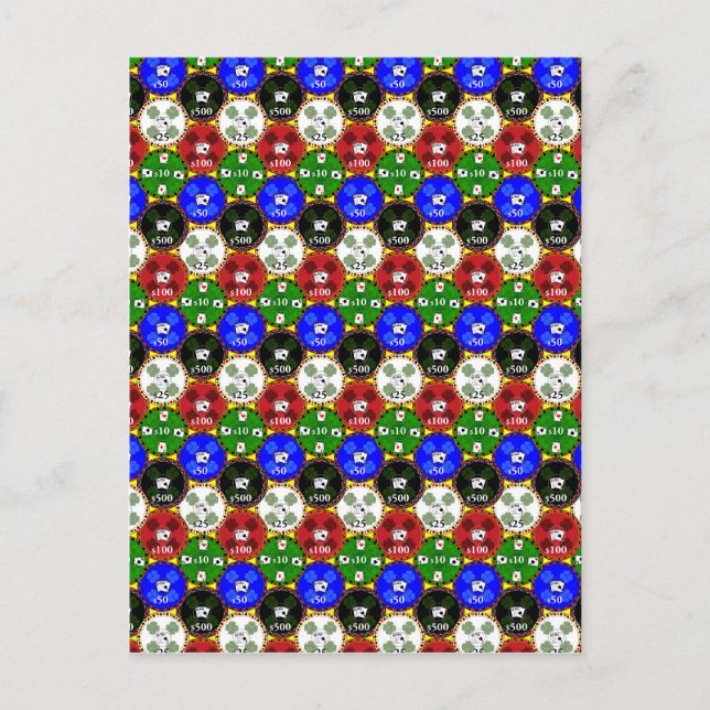 Postal Chips de Casino (Anverso)