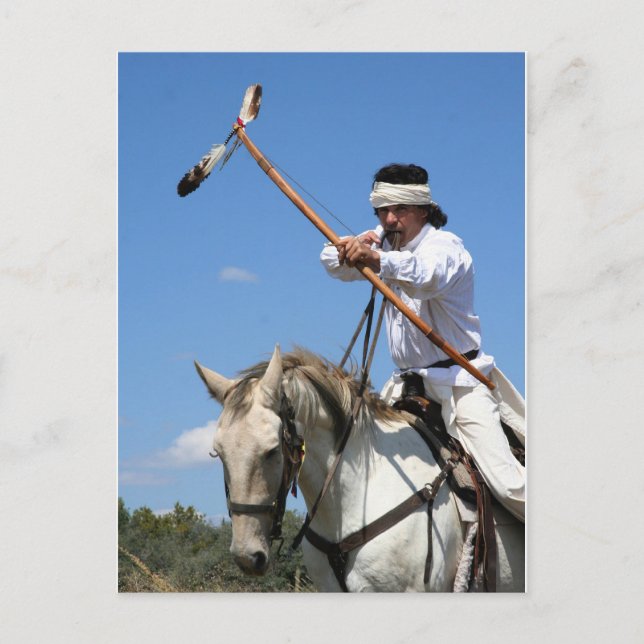 Postal Chiricahua Apache Brave (Anverso)