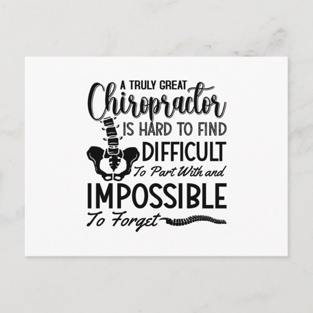 Postal Chiropractic Chiro Spine Truly Great Chiropractor (Anverso)
