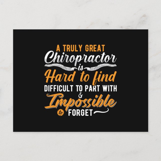 Postal Chiropractic Spine Chiro Truly Great Chiropractor (Anverso)