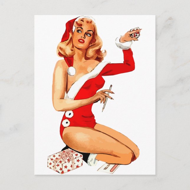Postal Chirstmas Pin-Up (Anverso)