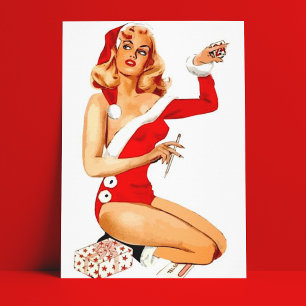 Postal Chirstmas Pin-Up