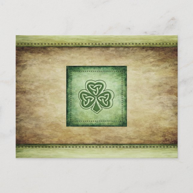 Postal Chismoso irlandés de moda vintage (Anverso)