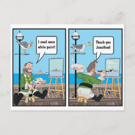 POSTAL CHISTE ARTISTA.