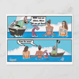 Postal Chiste BIKINI MERMAIDS
