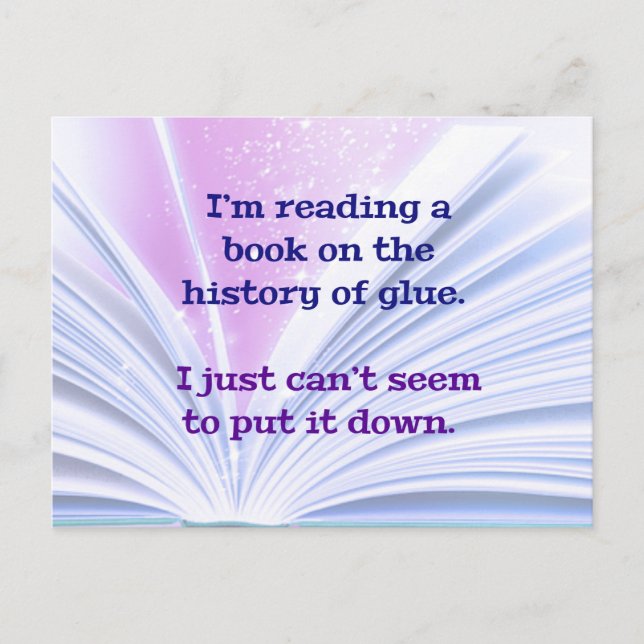 Postal Chiste DAD: Estoy leyendo un libro sobre la histor (Anverso)