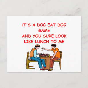 Postal chiste de ajedrez