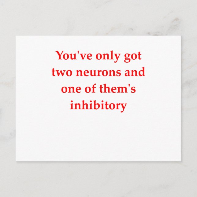 Postal chiste de biología (Anverso)