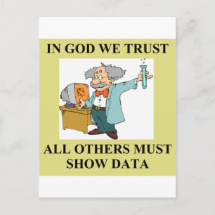 Postal chiste de ciencia divertida