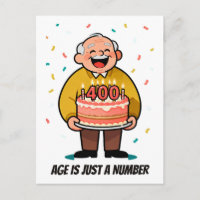 Chiste de edad sarcástico divertido cumpleaños par