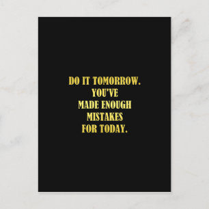 Postal Chiste de errores diarios divertidos