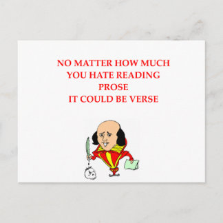 Postal chiste de escritura