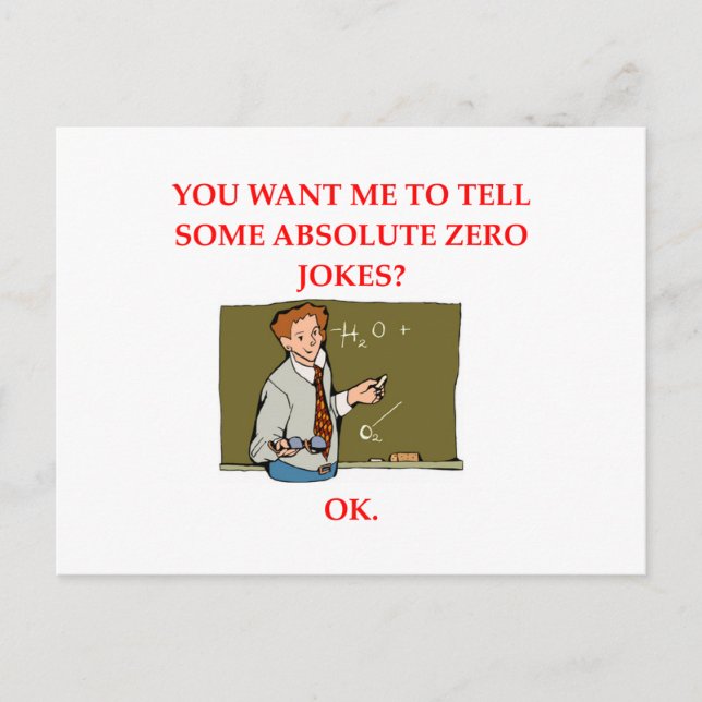 Postal chiste de física (Anverso)