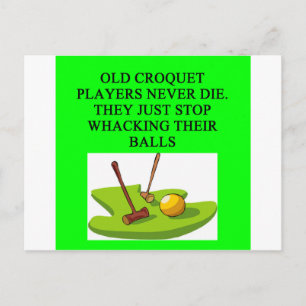 Postal Chiste de jugador CROQUET