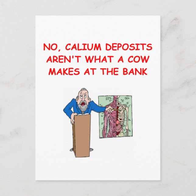 Postal chiste de la escuela de medicina (Anverso)