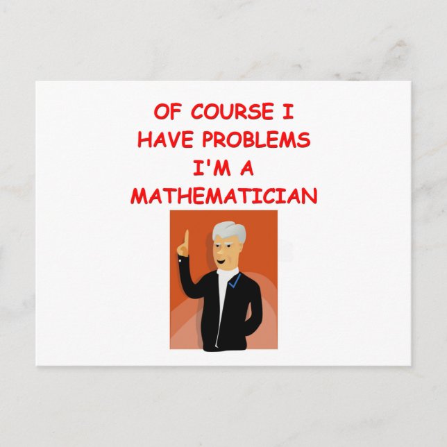 Postal chiste de la matemáticas (Anverso)