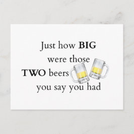 Postal Chiste de los polis, cómo es grande.