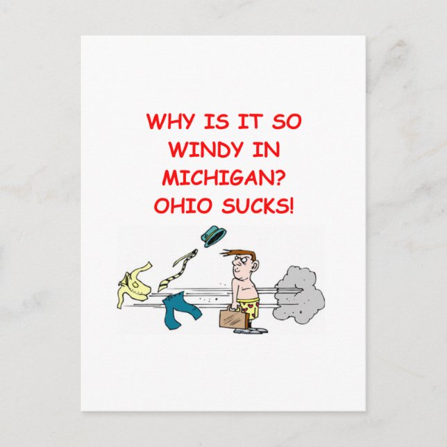 Postal chiste de ohio michigan (Anverso)