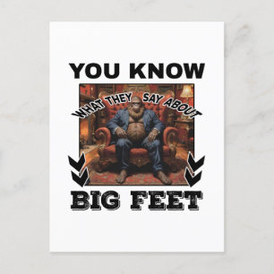 Postal Chiste de pies gigantes