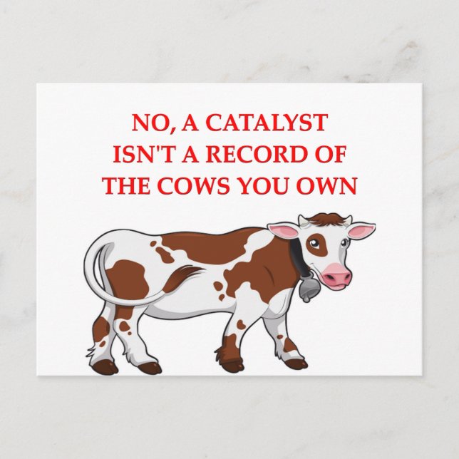 Postal chiste de química (Anverso)