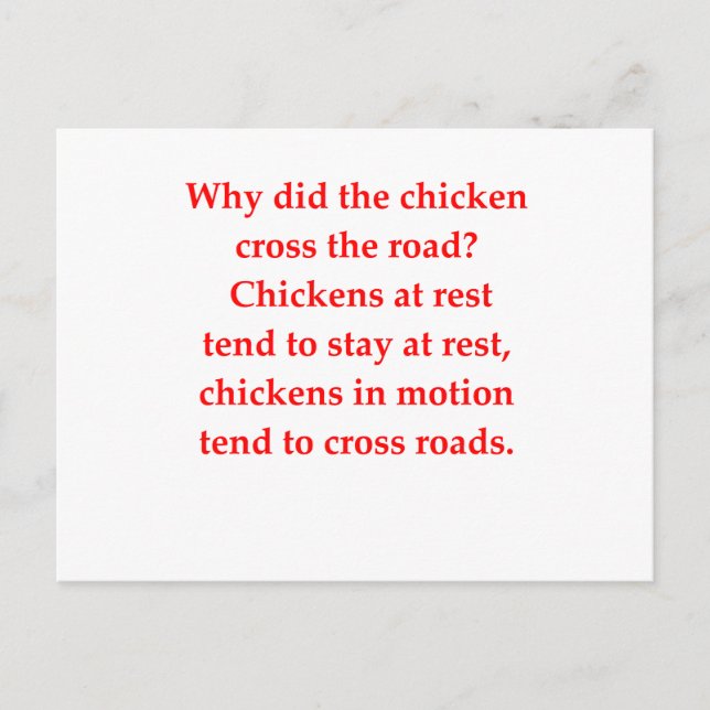 Postal chiste de química (Anverso)