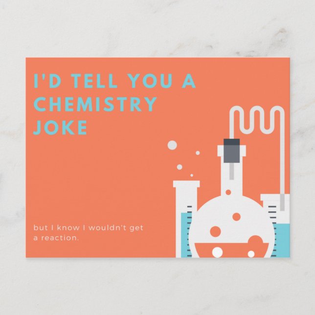 Postal Chiste de Química Divertido (Anverso)