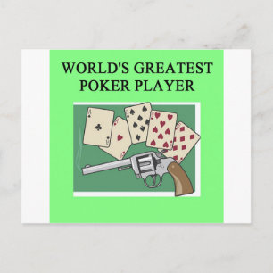 Postal CHISTE del jugador de juegos de POKER