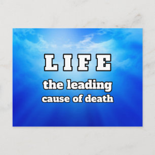 Postal Chiste divertido de la vida