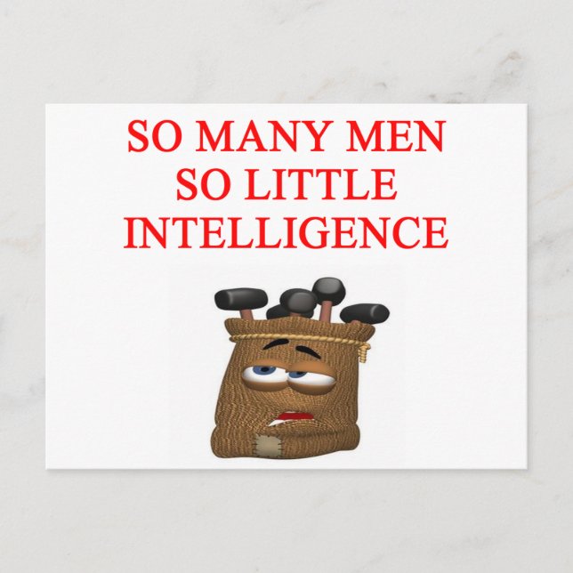 Postal chiste feminista (Anverso)