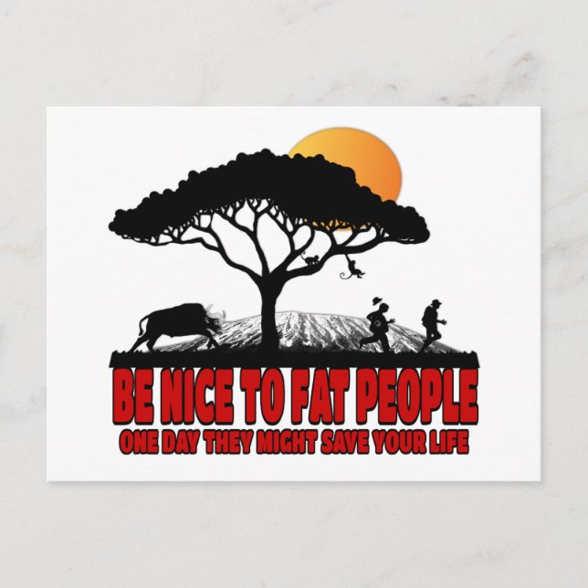 Postal Chiste graso gracioso (Anverso)