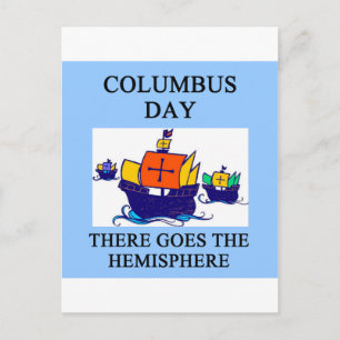 Postal CHISTE indio del día COLUMBUS