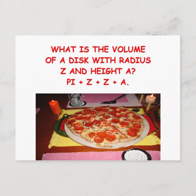 Postal chiste matemático (Anverso)