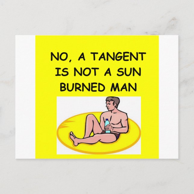 Postal chiste matemático (Anverso)